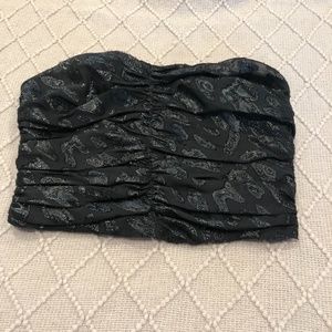 Urban Outfitters Shiny Leopard Tube Top